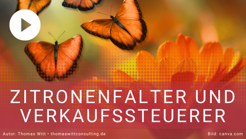 Zitronenfalter und Verkaufssteuerer im Möbelhandel -  Thomas Witt - Führungstrainings